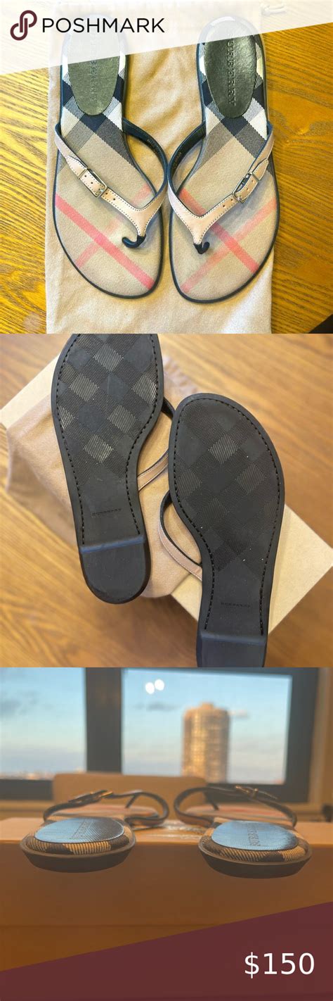 burberry flip flops|burberry flip flops men's.